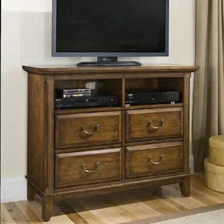 Media Console with 4 Drawers